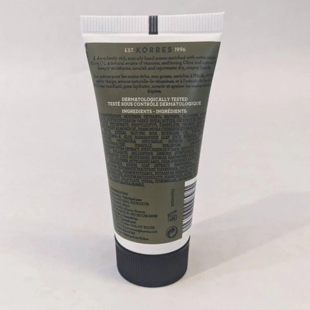 Korres Pure Greek Olive Crepe Rescue Hand & Nail Treatment Cream 1.01 fl oz 30ml